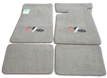 83-84 Hurst Olds Logo 317 Floor Mats Sand Color Gray